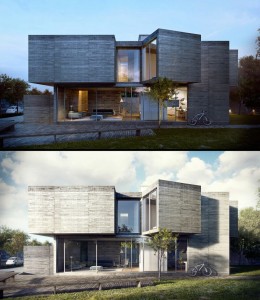 rendering a house project