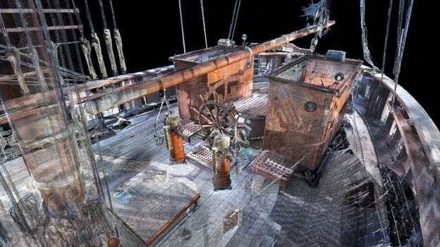 3D virtual tour experience - ship deck